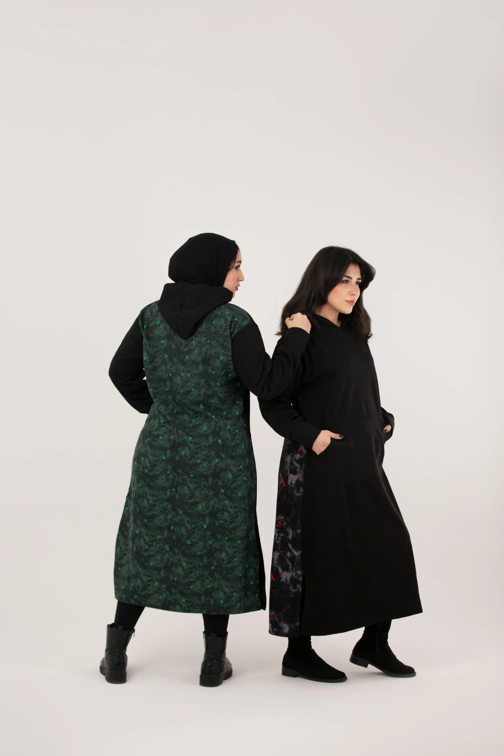 Dark Elegance hoodie dress